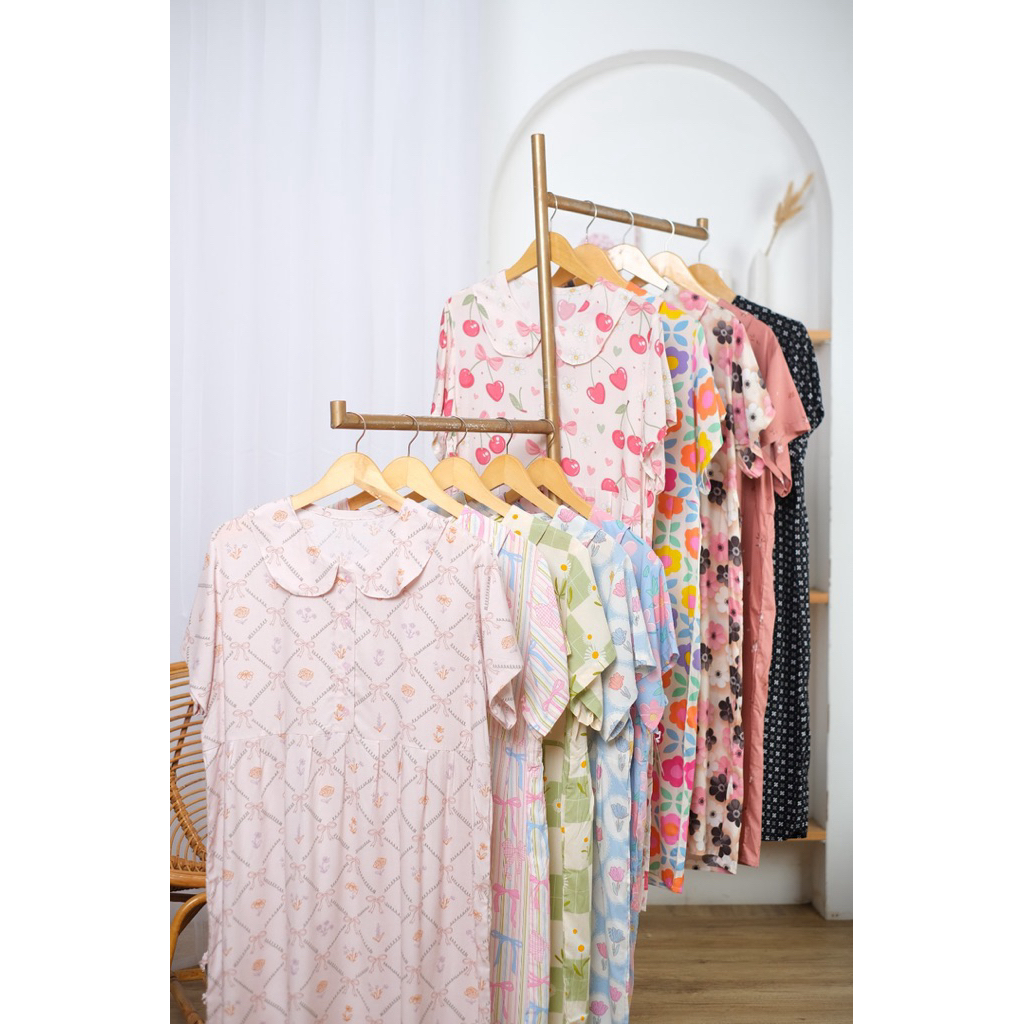 Candy Dress (HomeDress ala Korea/ Kerah Kupu)