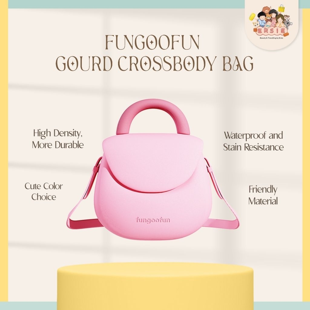 Fungoofun Gourd Crossbody Bag | Tas Selempang Bahan Silikon Anti Air