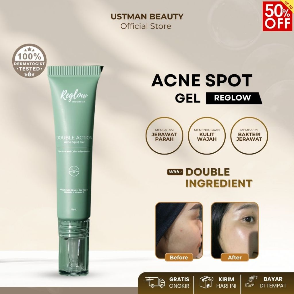 REGLOW Skincare  Acne Spot Gel Obat Jerawat Batu dan Beruntusan Paling Ampuh SALE
