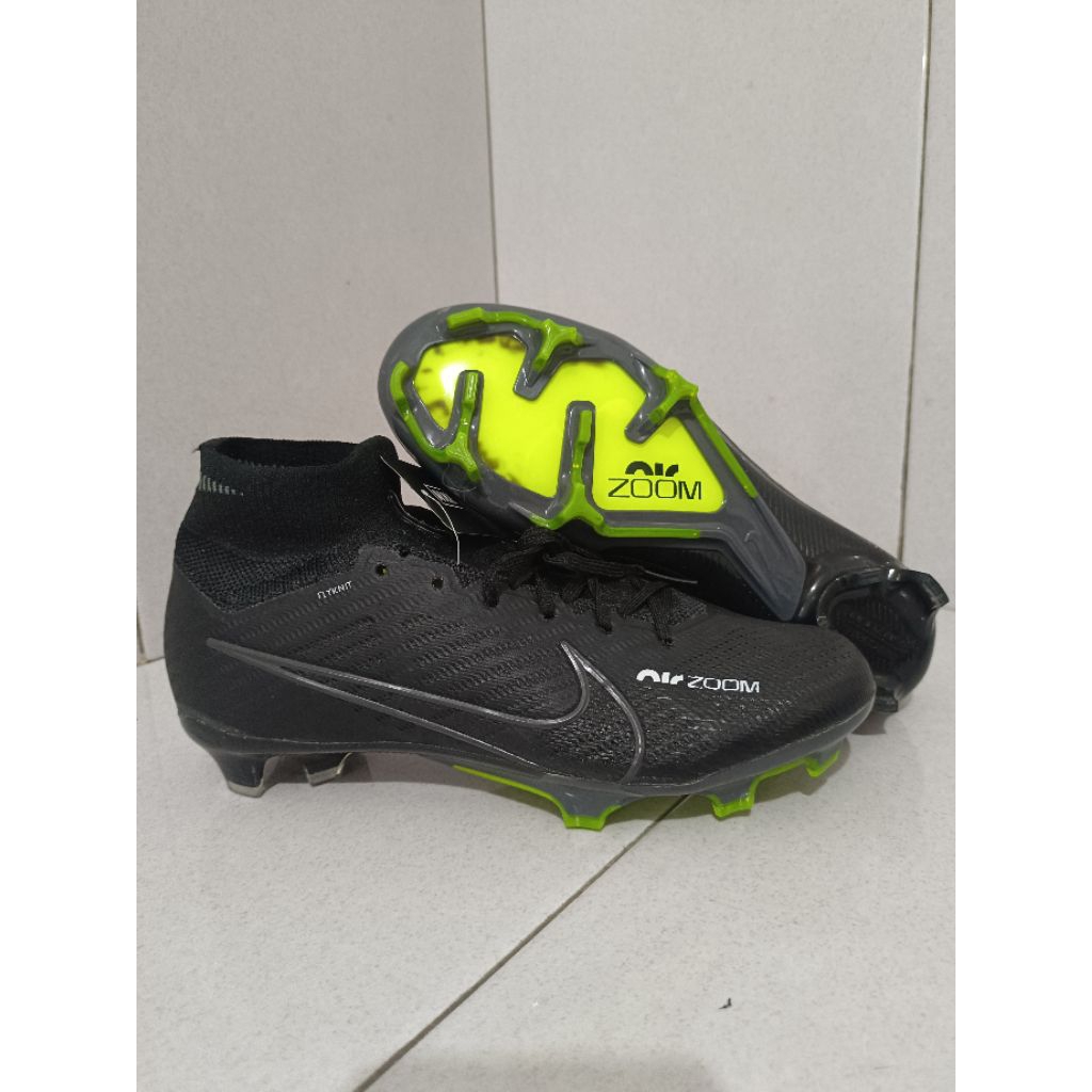 Sepatu Bola zoom mercurial Superfly 9 elite Black