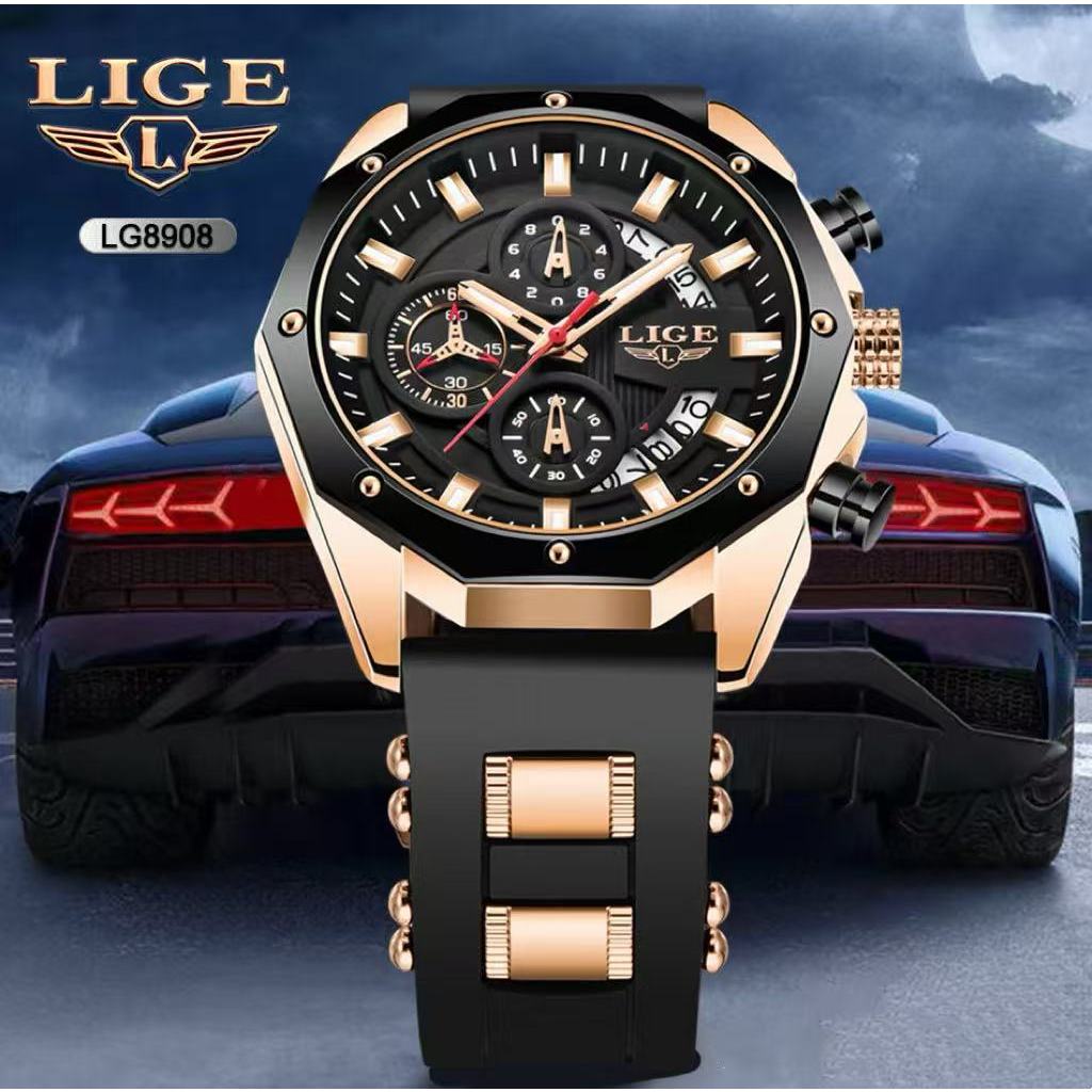LIGE/Liger Sports Watch Multi functional Waterproof Watch