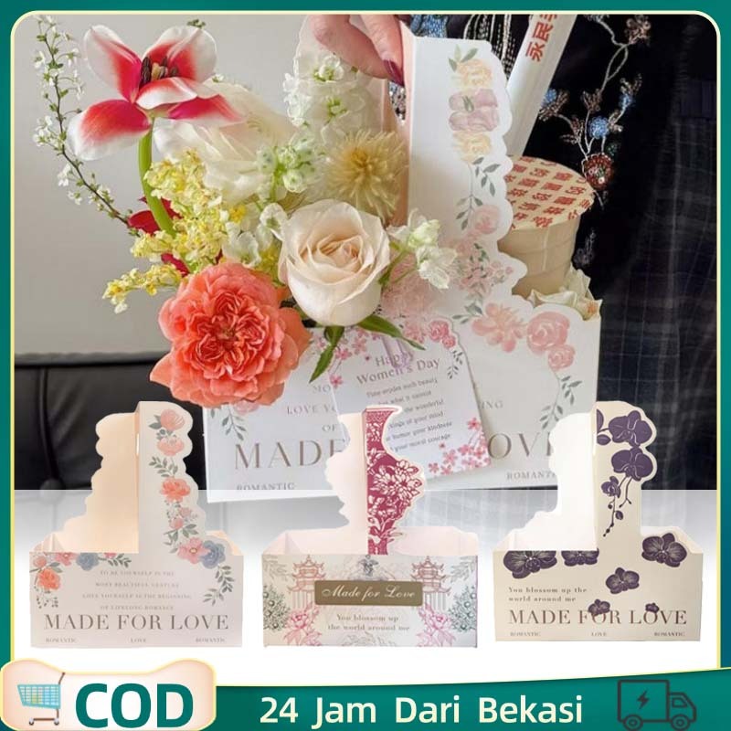 Isi5 Box Bunga Buket Kotak Buket Kotak Buket Bunga Kotak Isi Bunga