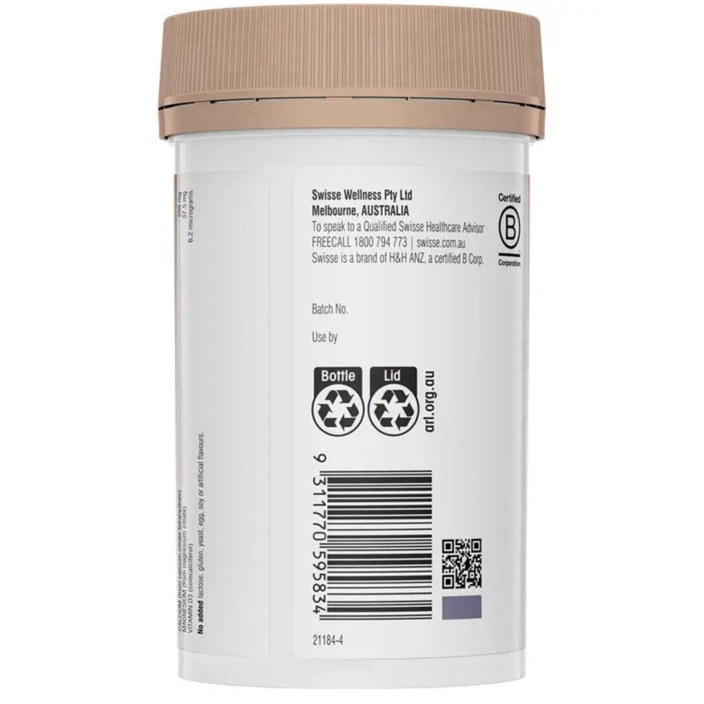 Calcium D3 K2 60 Tablets