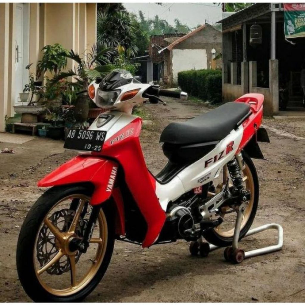 Striping Lis Standar ORI Motor Yamaha F1ZR Marlboro 2001 2002 Merah Putih Sticker Lis Decal Standar 