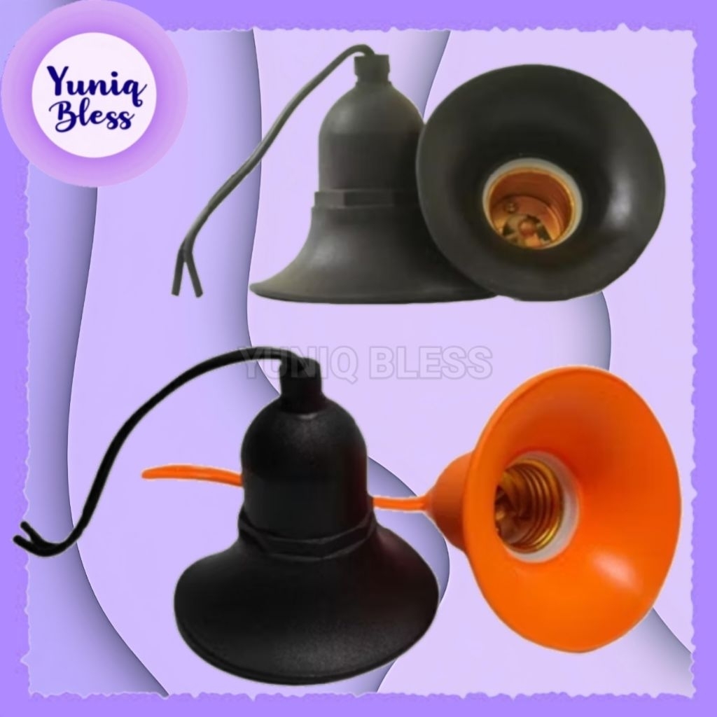 Fitting Lampu Waterproof Karet Anti Air Fiting Fukuta Gantung Tempat dudukan Lampu