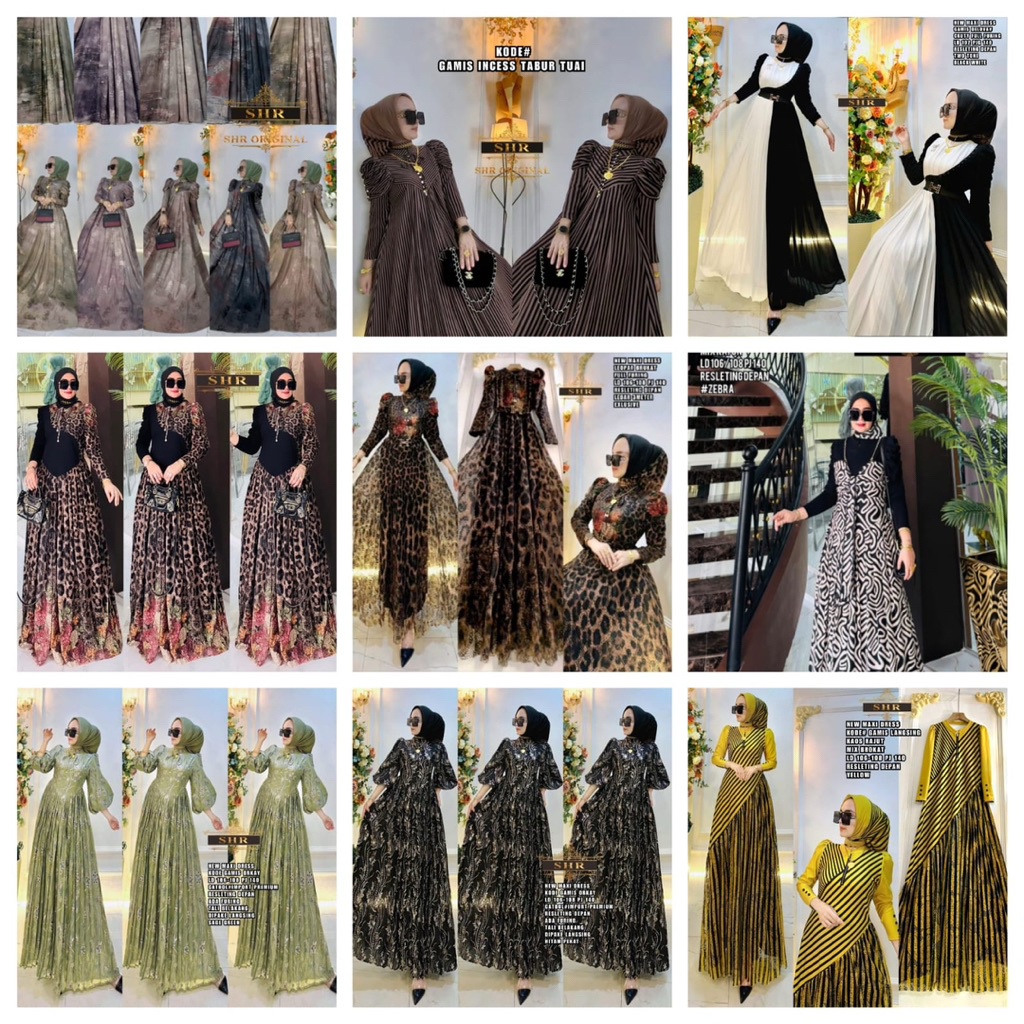 Readyori SHRgamis leo langsing-maxy kemben zebra-maxy kemben kotak&tali+2in1set(dress+khimar)syar,i 