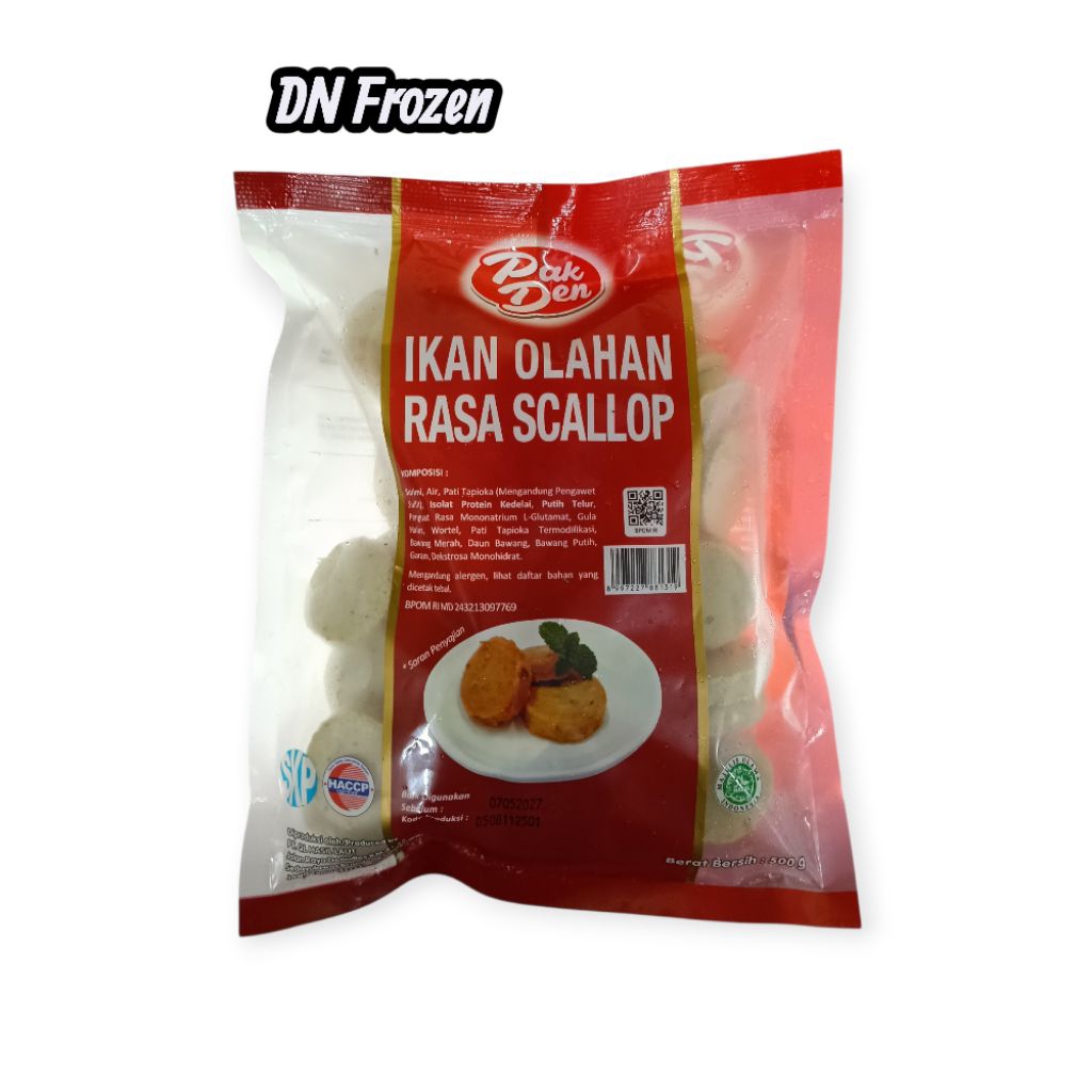 Pak Den Scallop 500 Gram