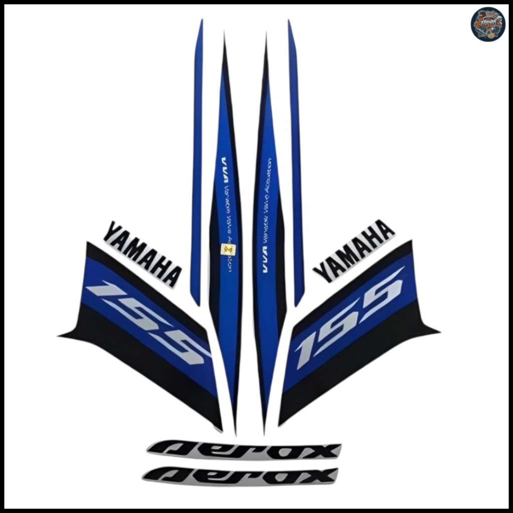 STRIPING STANDART YAMAHA AEROX R 2018 STIKER BODY AEROX R 2018 LIS BODY AEROX 2018 TERMURAH