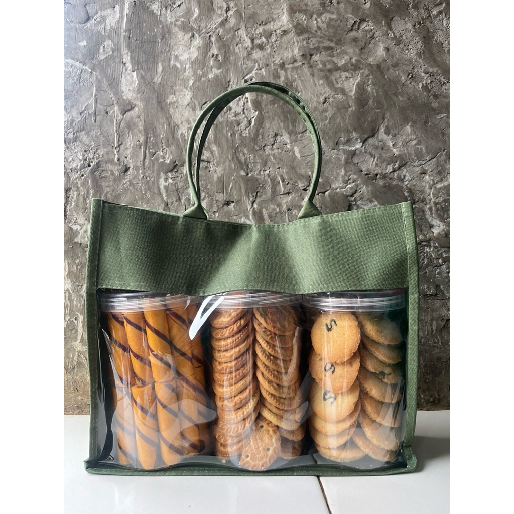 Tas Parcel Lebaran /Tas Hampers /Totebage Serbaguna Uk 30x10x25