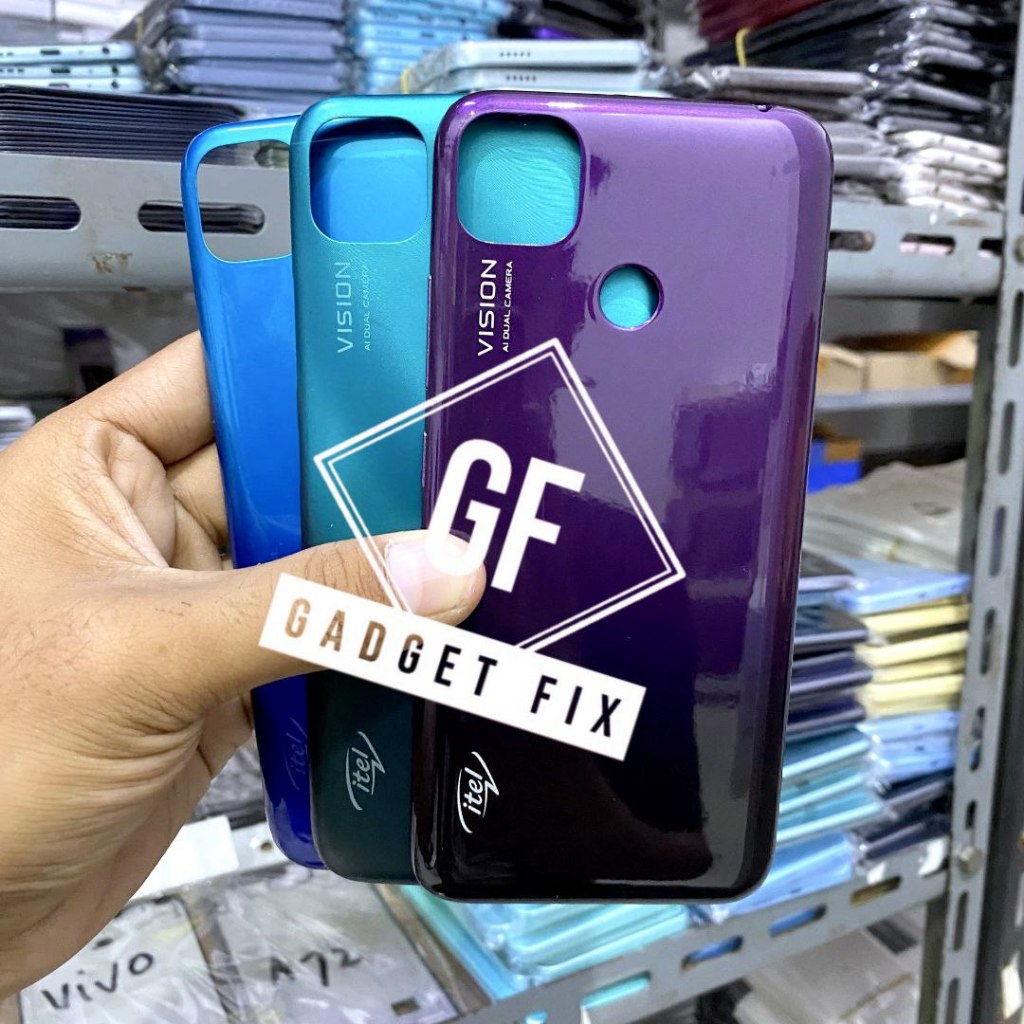 Backdoor Housing HP Itel Vision 1 L 6005 Bekdor Tutup Belakang Kesing + Tombol