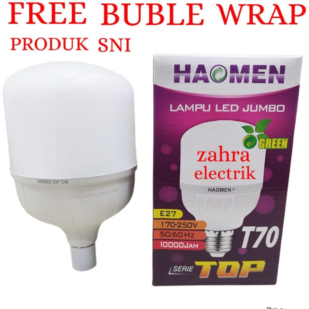 BOHLAM LED / LAMPU LED MURAH HAOMEN 60W-70W