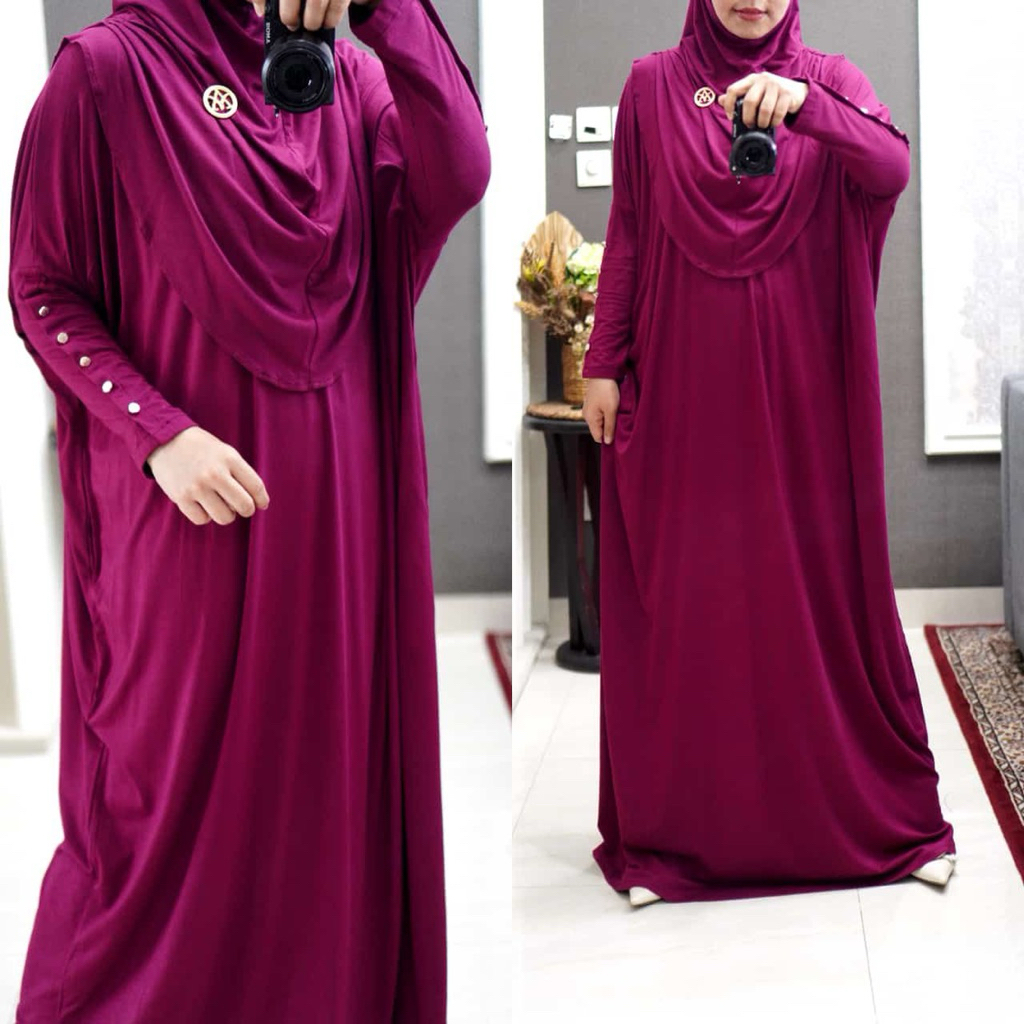ABAYA DRESS TERBARU AMORI PREMIUM KEKINIAN tanpa hijab
