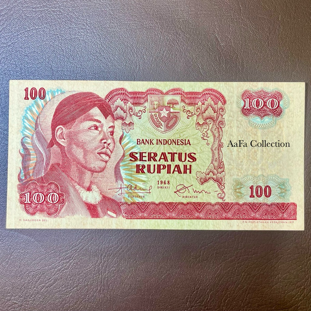 UANG KERTAS KUNO 100 SERI SUDIRMAN 1968