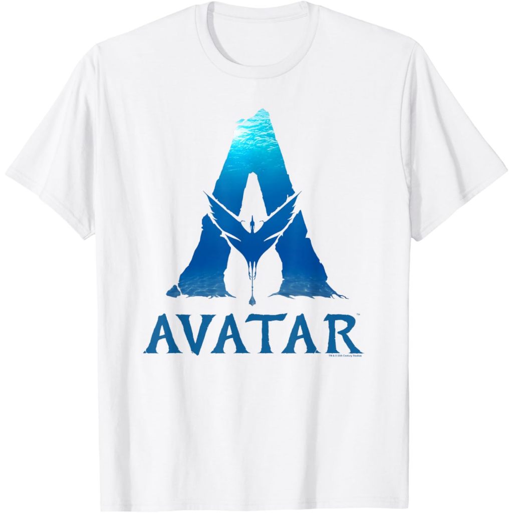 Baju kaos Avatar The Way of Water Stylized Movie Logo T-Shirt