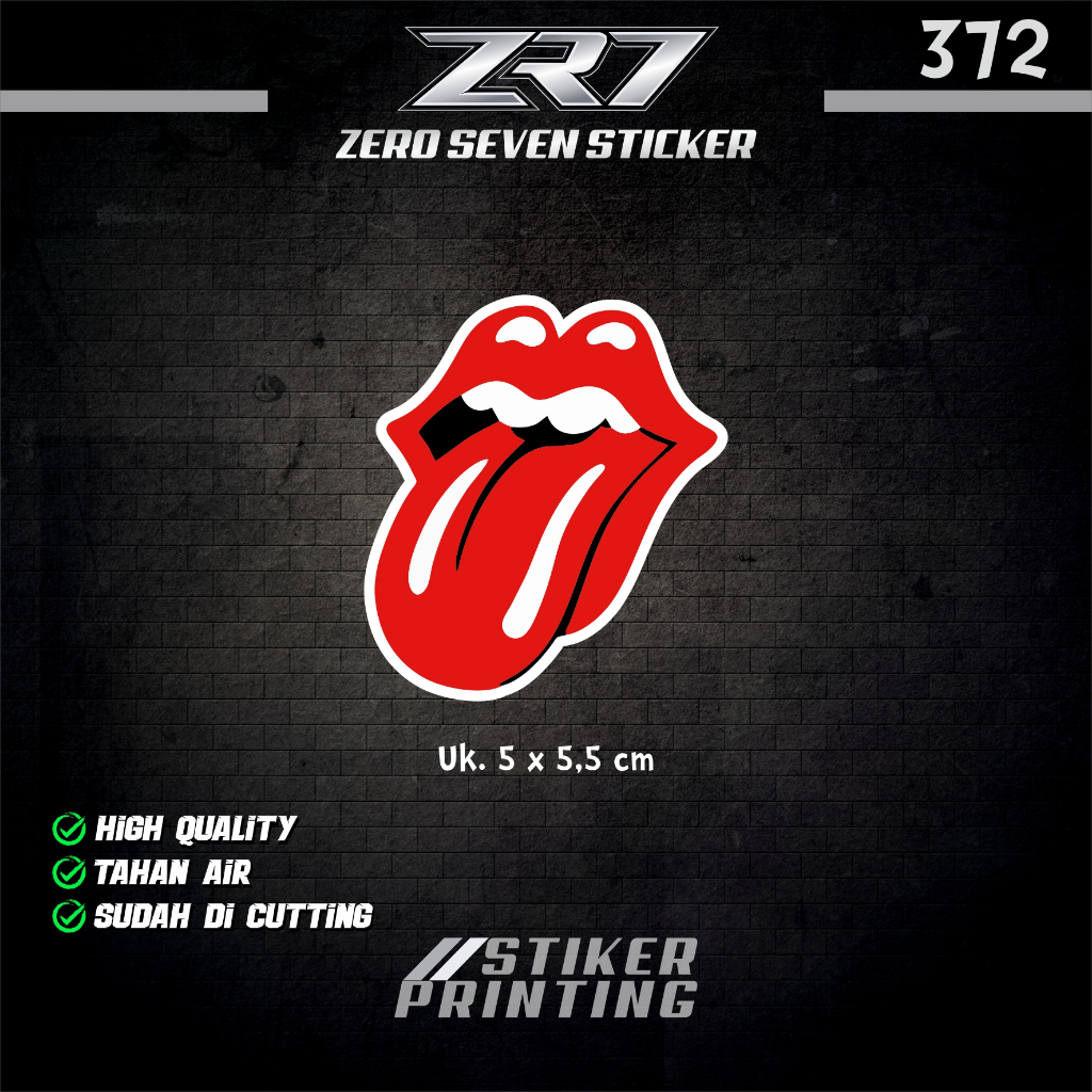 STIKER THE ROLLING STONES / STIKER BAND MUSIK / HELM / LAPTOP / TUMBLER / AESTHETIC / VYNIL / ANTI A