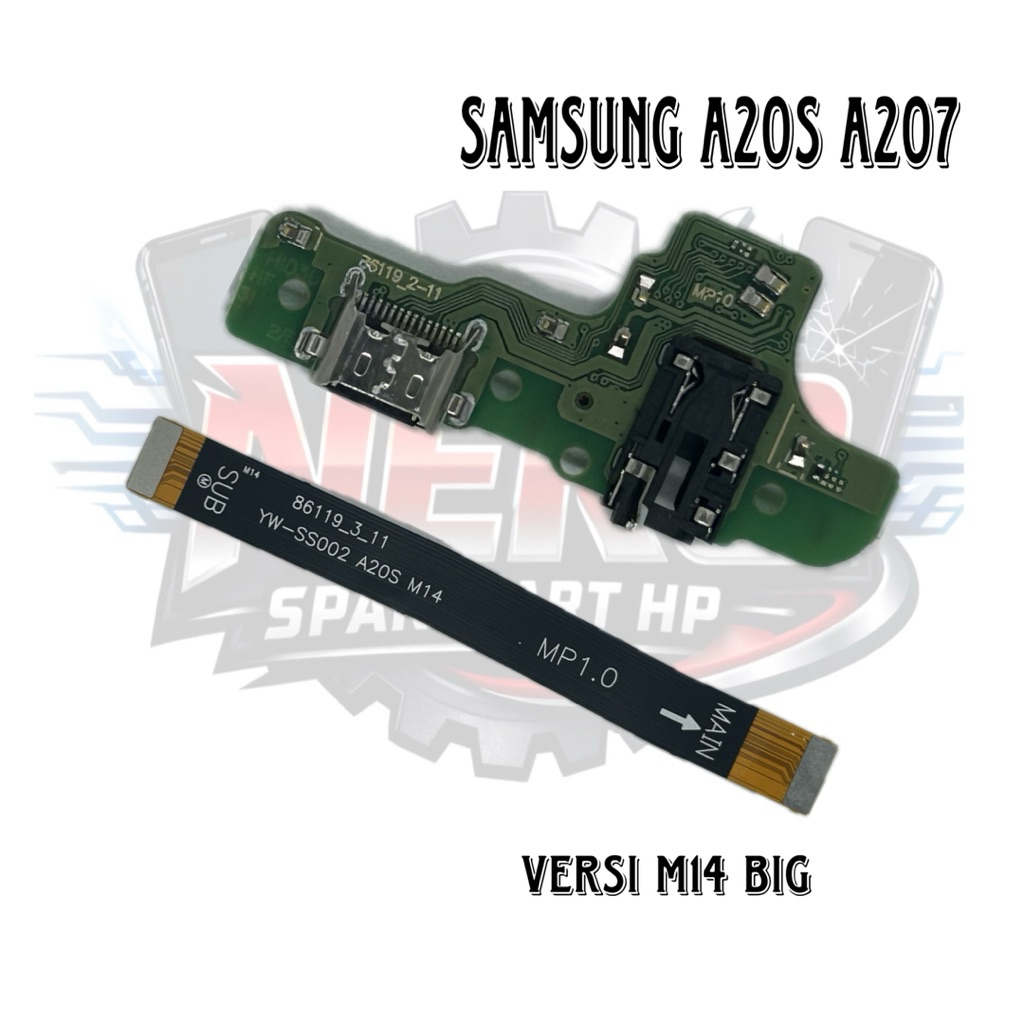 PAPAN CAS SAMSUNG A20S A207 PAPAN KONEKTOR CAS CON CHARGER SAMSUNG A20S A207 ORIGINAL + IC