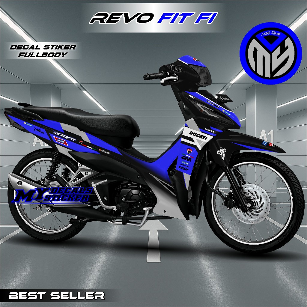 TERBARU Decal Fullbody Revo Fit Fi - Stiker Striping Revo Fit - Decal Stiker Revo Racing Full Body