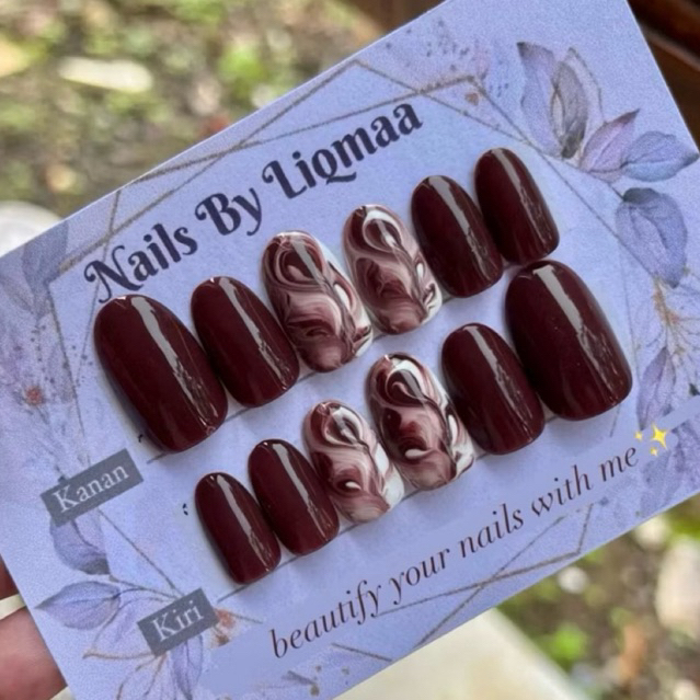 KUKU PALSU MARBLE SERIES / NAIL ART DAILY WEDDING