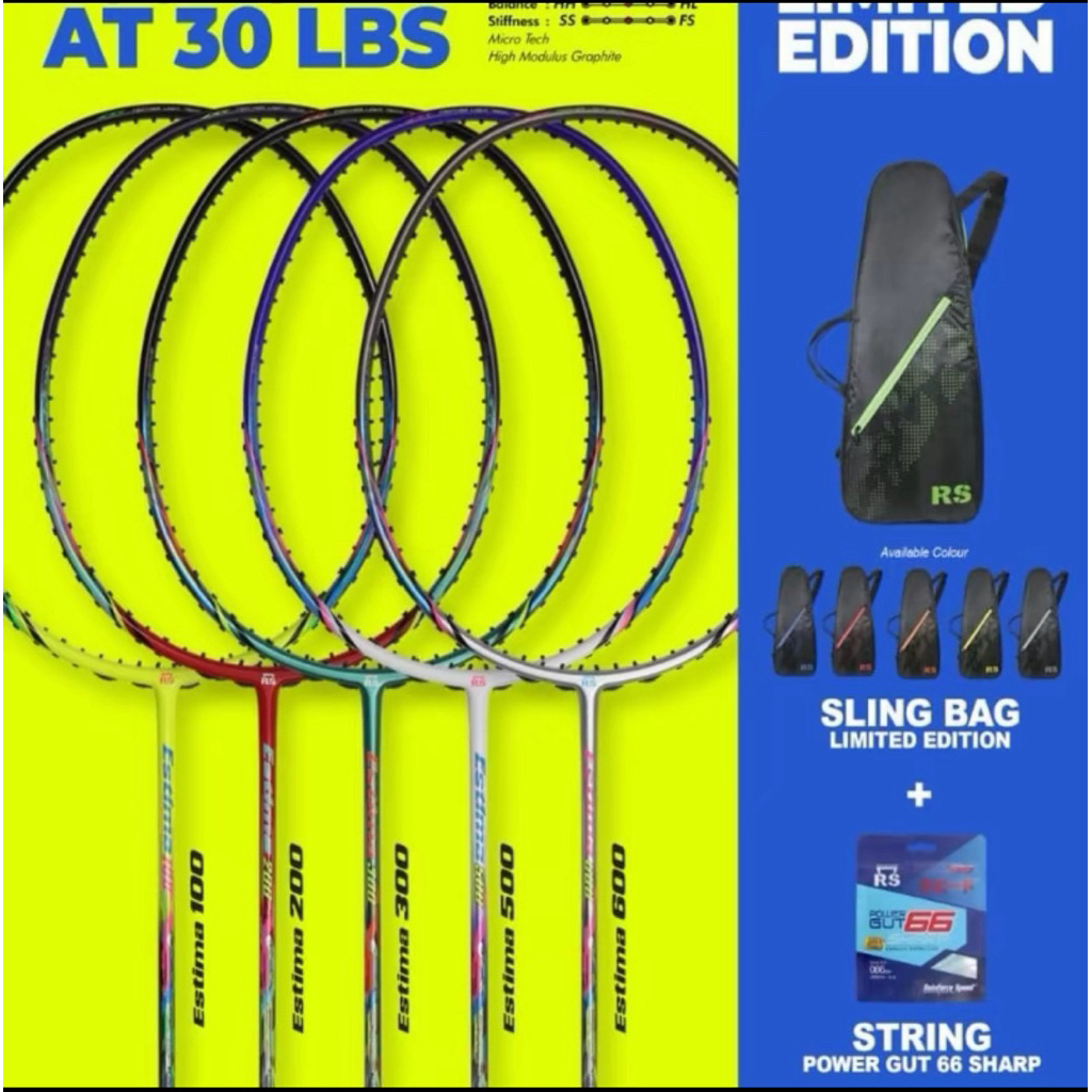 RAKET BADMINTON RS ESTIMA ORIGINAL