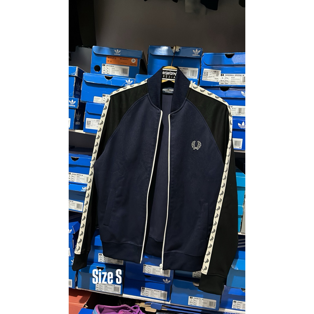 Tracktop Sst Fred Perry Taped Navy Black