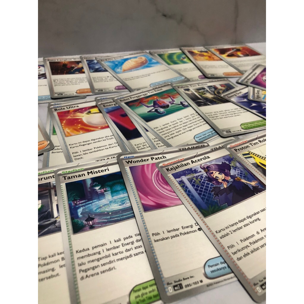 kartu item trainer supporter pokemon tcg indonesia