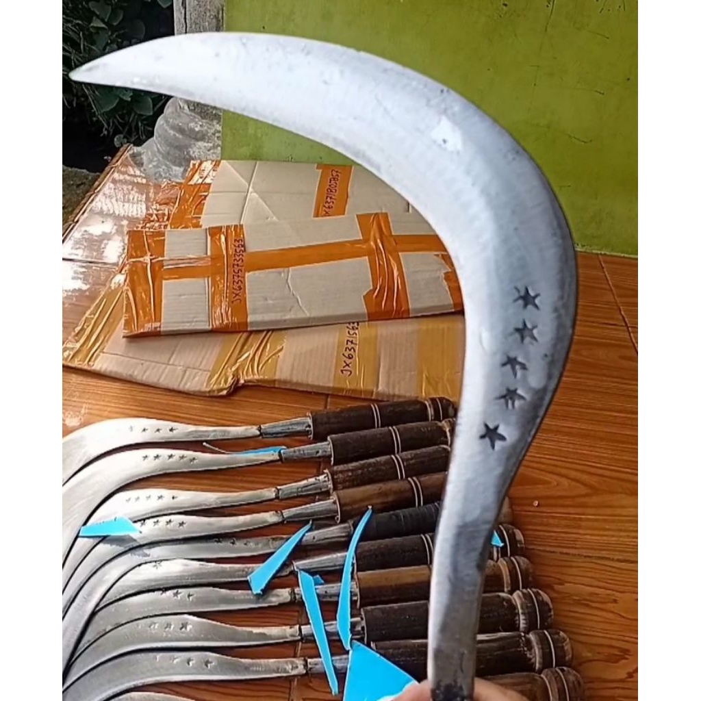 ALAT CARI RUMPUT SABIT ARIT CAP BINTANG LIMA BAHAN BAJA PER MOBIL