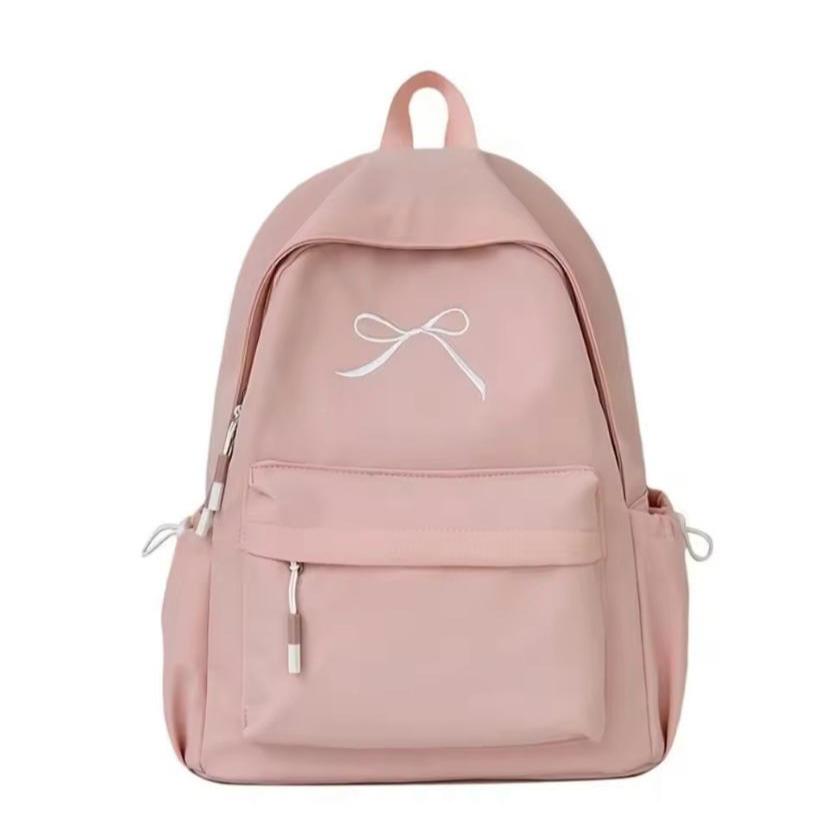 NGETOP - Tas Ransel korean Wanita Sekolah Motif Logo PITA Warna HITAM-PINK-BIRU