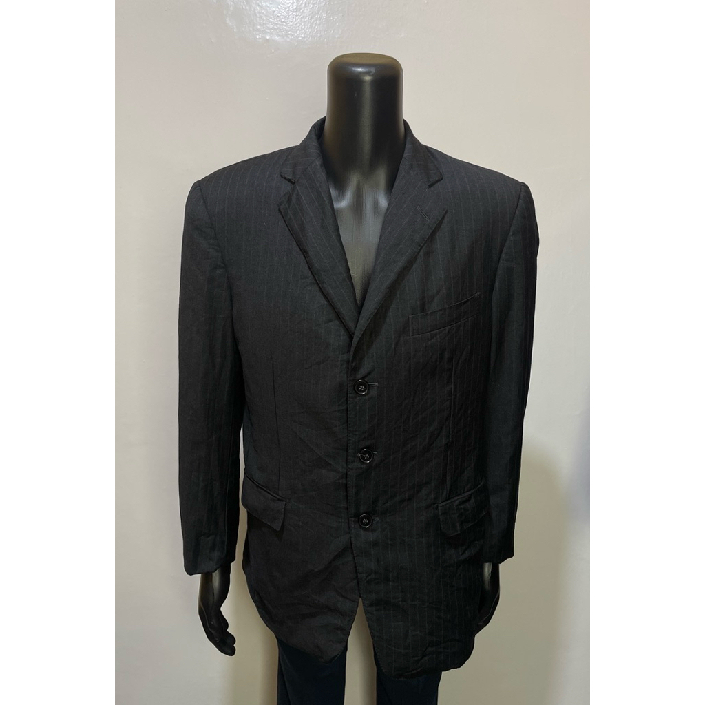 ermenegildo zegna black strip jas casual L