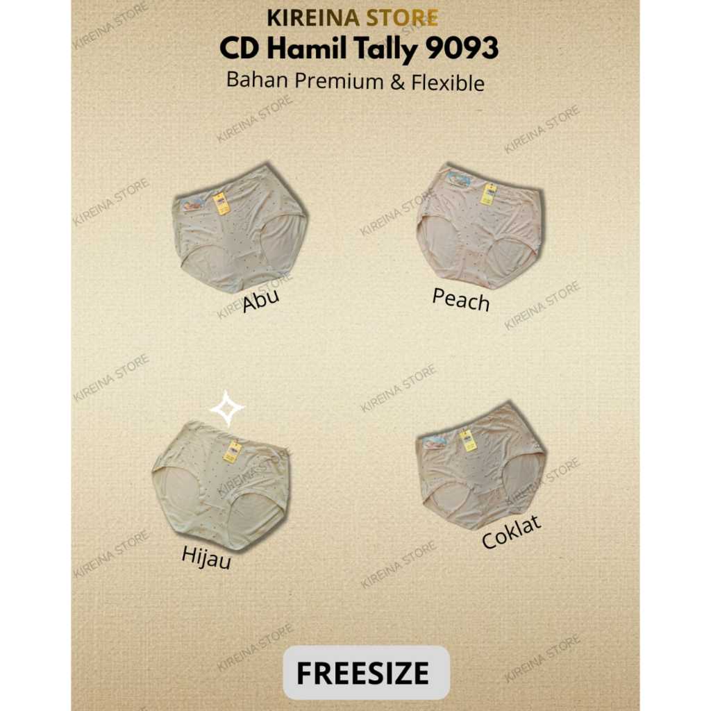 KIREINA STORE -  CD TALLY BABY SKIN 9093 BAHAN LEMBUT ADEM - TALLY 9093 CD Celana Dalam Jumbo Wanita