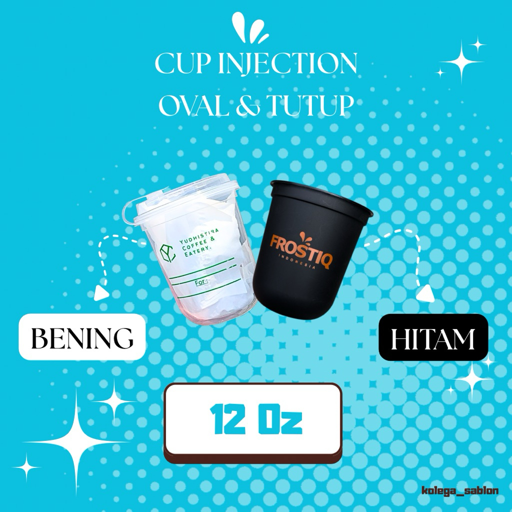 CUP injection Oval 12Oz||Sablon Cup Custom||