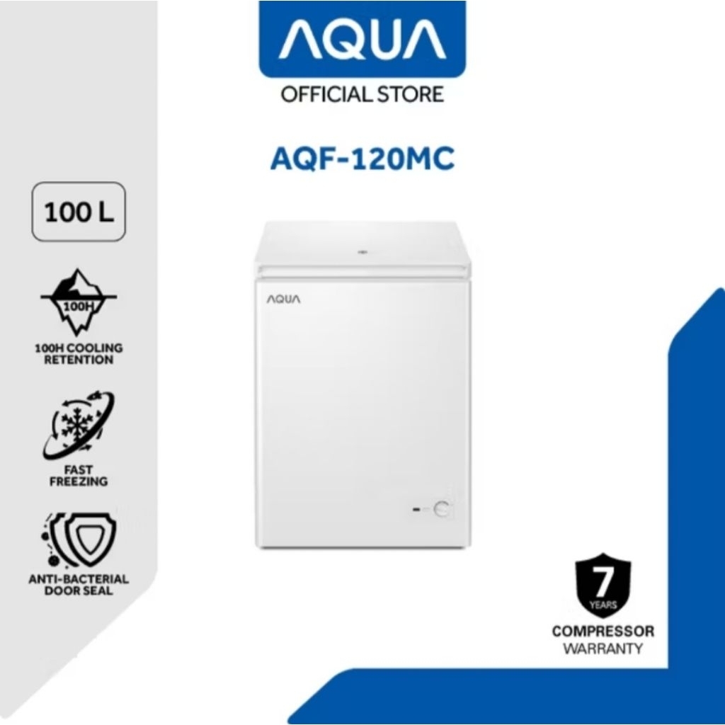 BOX FREEZER AQUA 100LITER AQF-120MC CHEST FREEZER AQUA 100 LITER