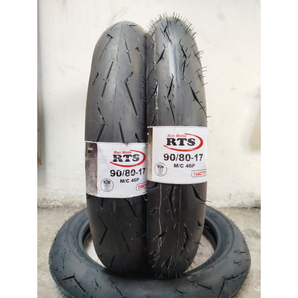 PROMO BAN LUAR RTS 90/80-17 RING 17 TUBETYPE UNTUK BAN MOTOR BEBEK