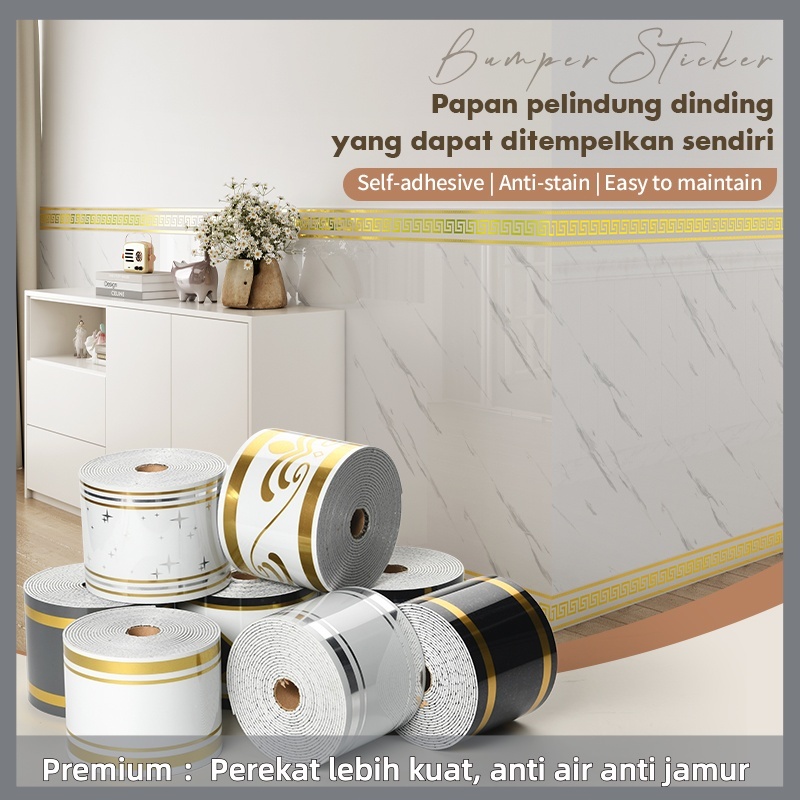 2.3 METER Wallpaper List Border Foam Stiker list profil border foam stiker 3D Wall Border List/WALL 