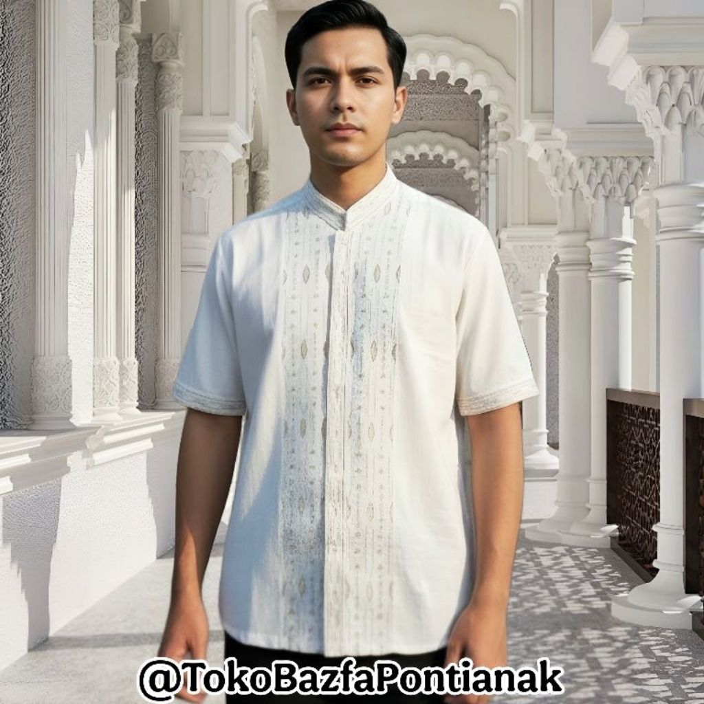 Koko Bordir Lengan Pendek