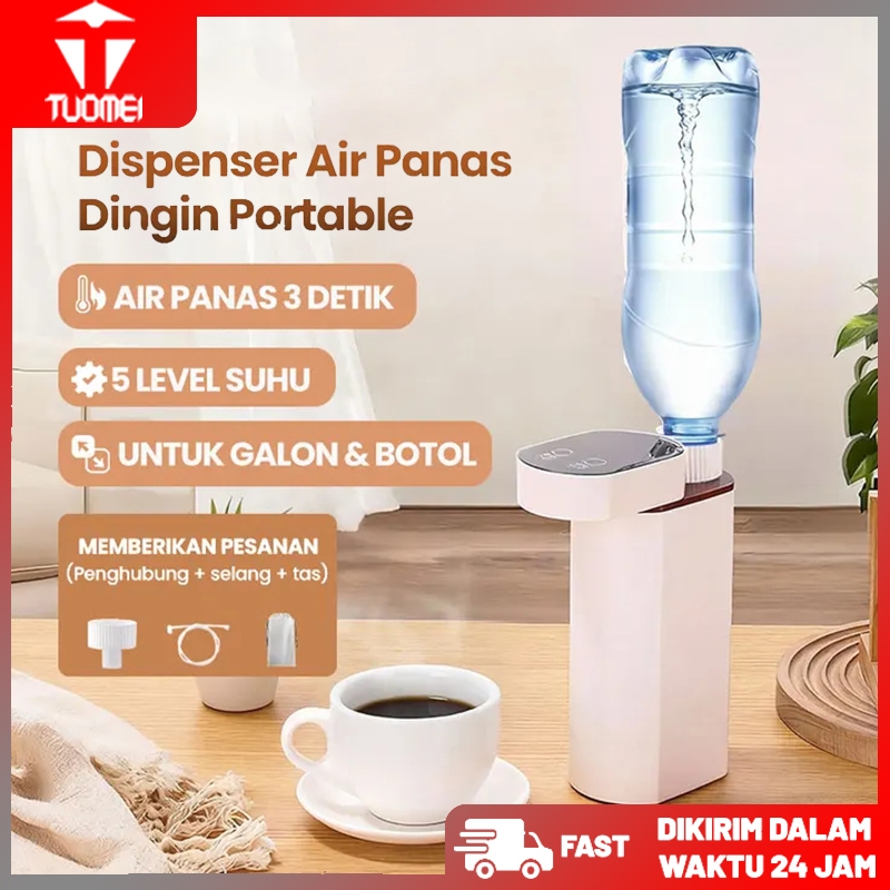 3 Detik Dispenser Air Panas Dingin/Pompa Galon Elektrik untuk Air Panas/Dispenser Air Portable Lipat