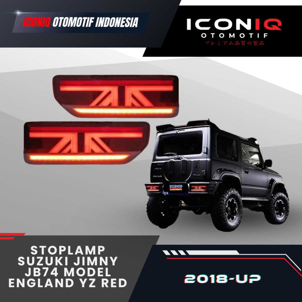 STOPLAMP SUZUKI JIMNY JB74 MODEL ENGLAND YZ RED