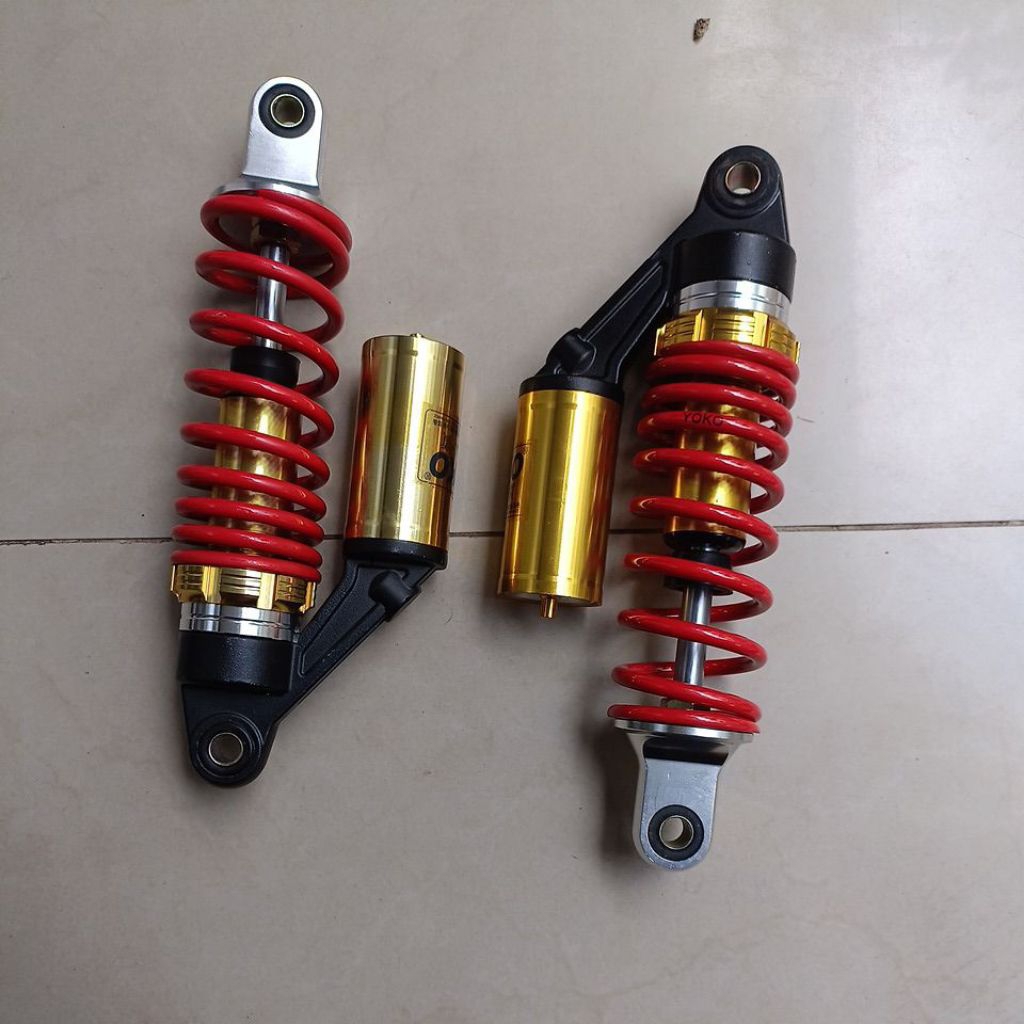 Shockbreaker Shock Belakang Tabung Atas Motor Bebek Ukuran 270mm ,280mm  Yoko , Kou , Fastbikes, , R