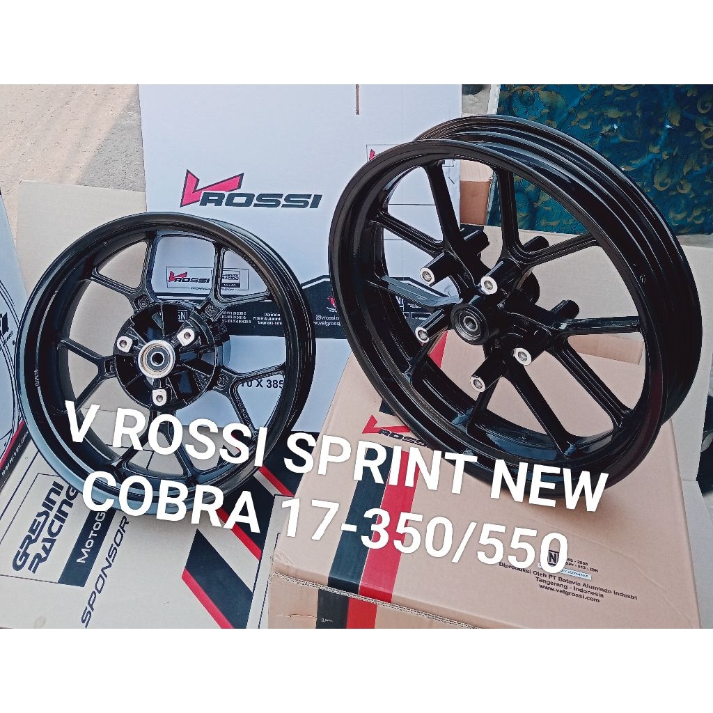 VELG PELAK RACING V ROSSI SPRINT NEW COBRA NINJA 250 FI R25 MT25 RING 17 LEBAR 350/550