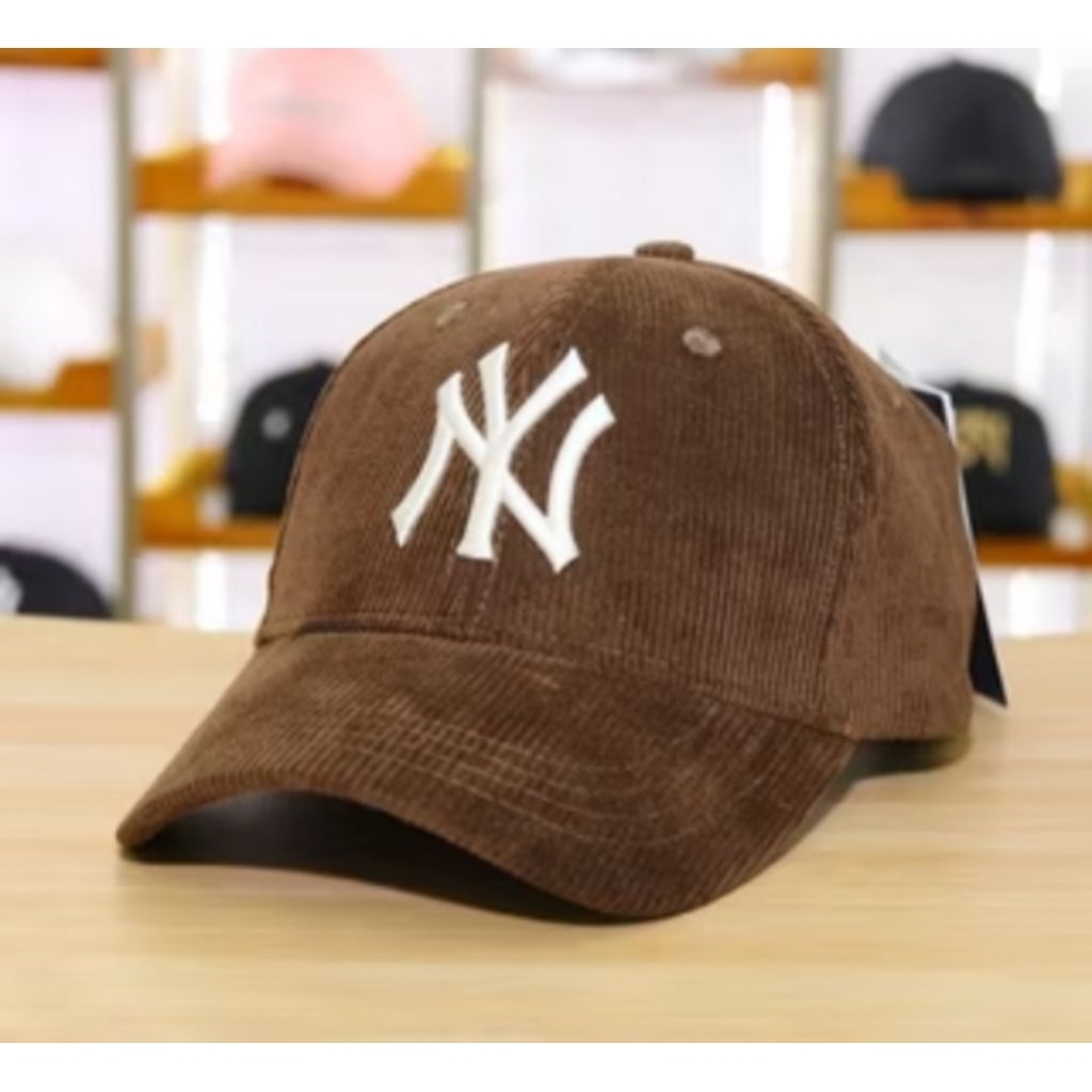 Topi pria Distro Polocap Premium NY original Corduroy