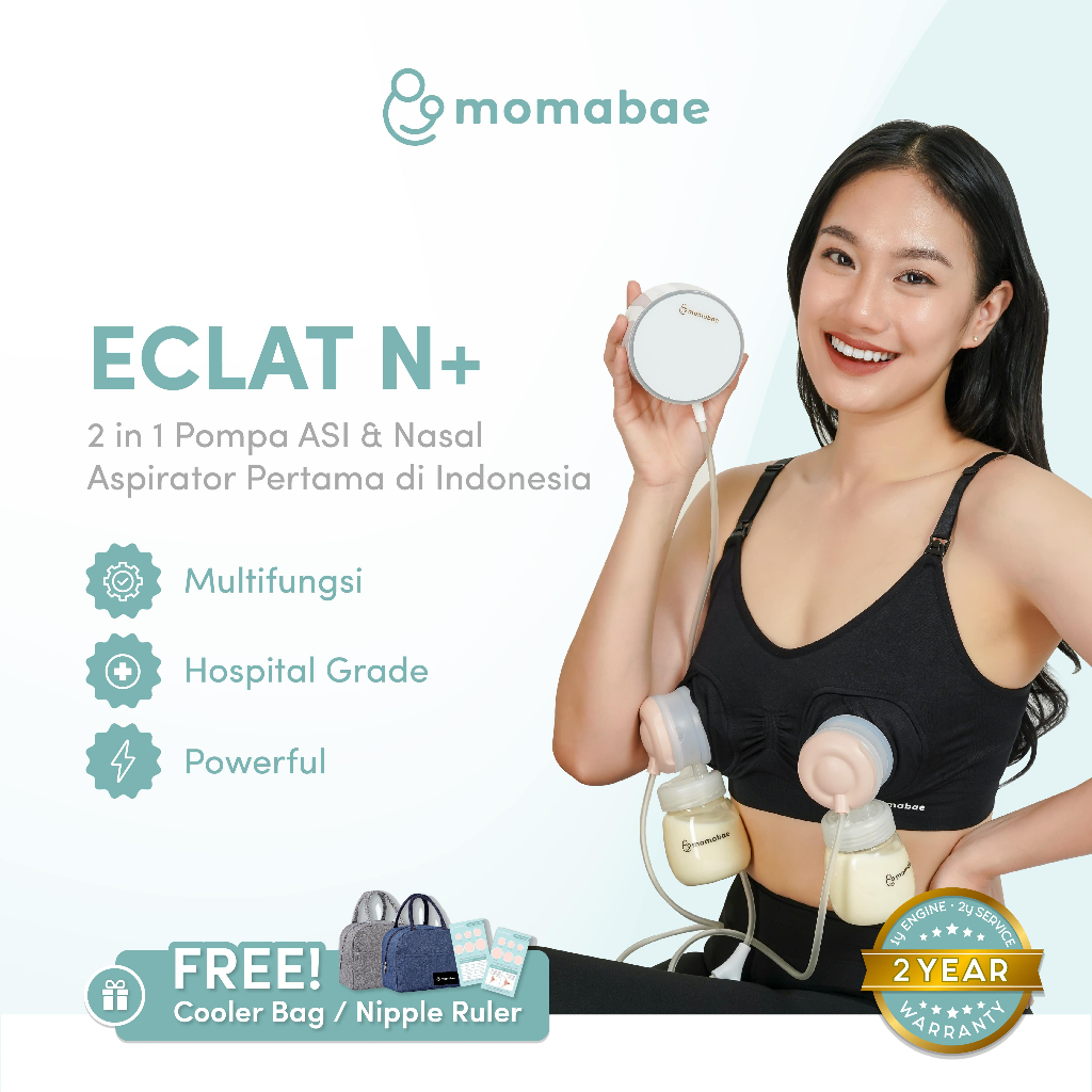 MOMABAE - ECLAT N+ Double Breast Pump / Pompa ASI Elektrik / Breast Pump Electric / Pumping ASI Elek