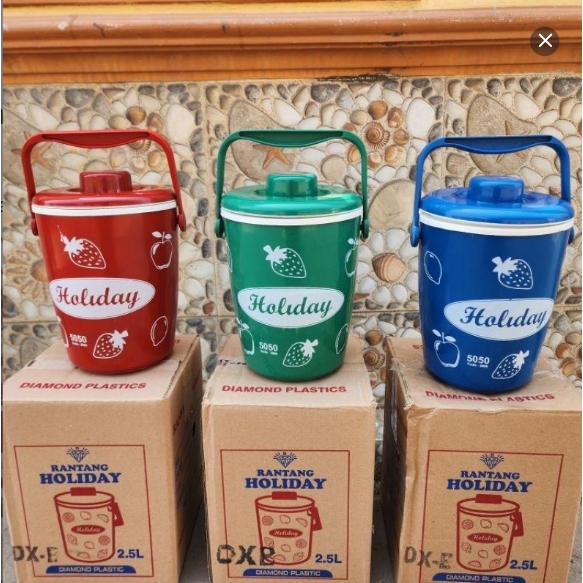 NEW Rice Bucket mini 2,5 Liter Termos Es /Termos nasi Makanan/Rantang Holiday