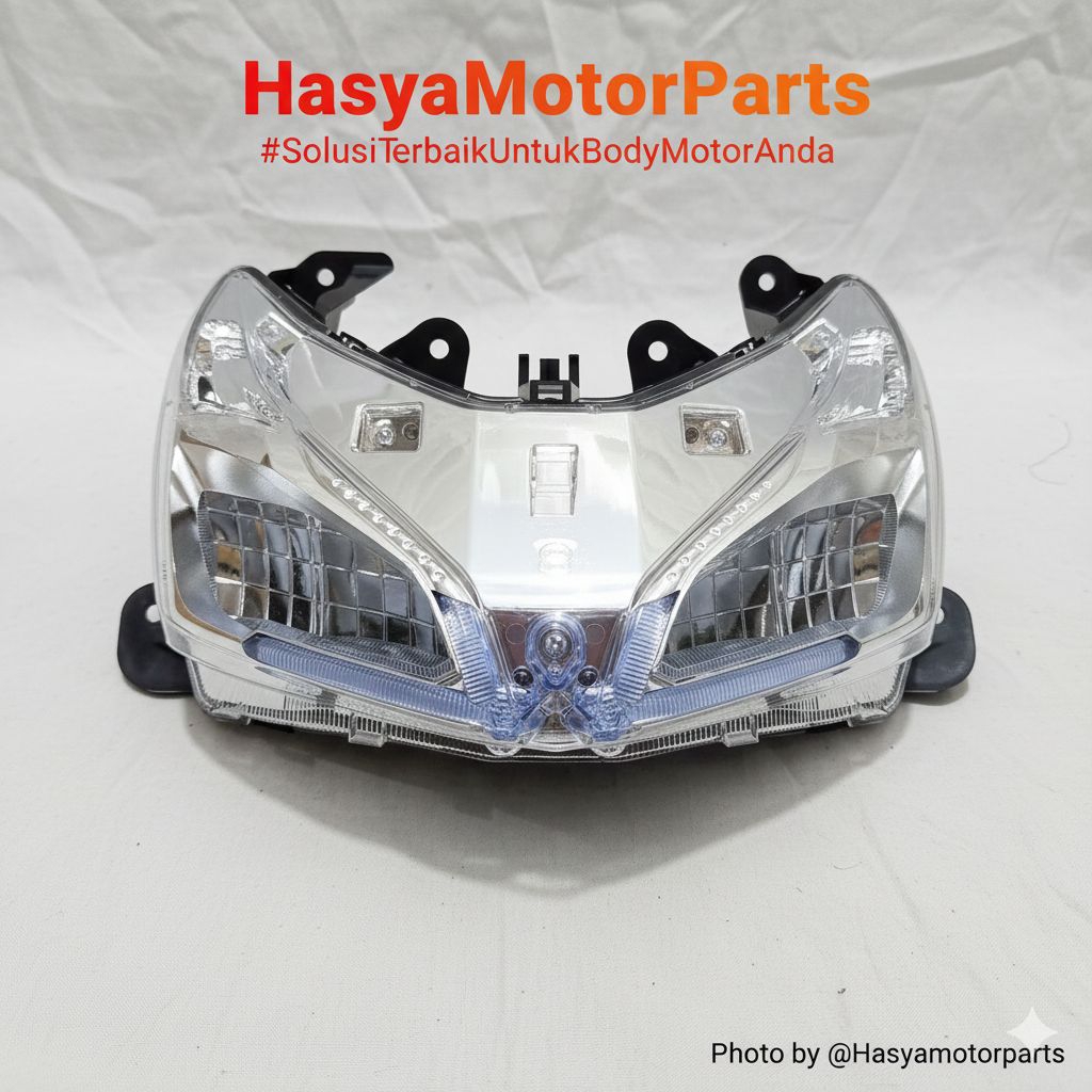 Headlamp Reflektor Lampu Depan Satu Set Tinggal Pasang Motor Honda Vario 110 Fi Esp Agnes Stater Hal