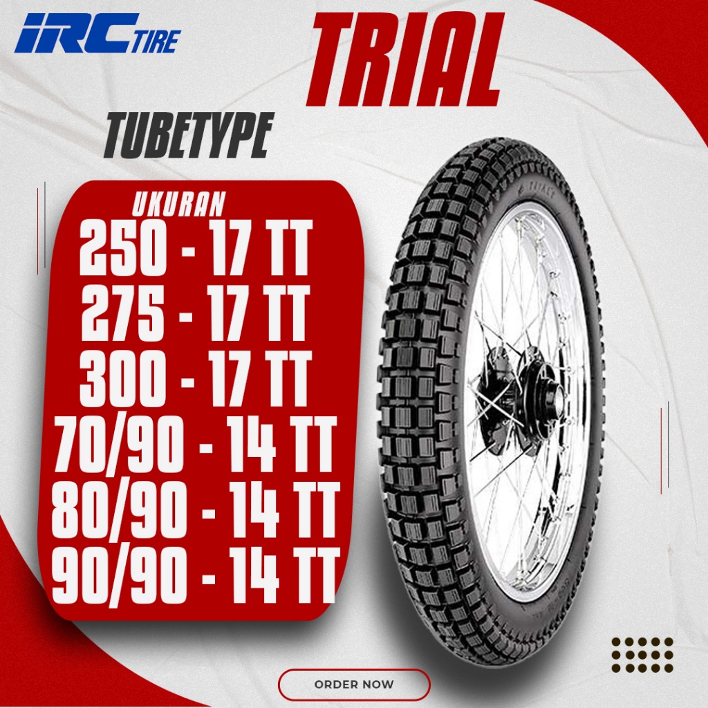 BAN LUAR IRC TRAIL TRIAL TRIL RING 14 RING 17 KEMBANG JAGUNG