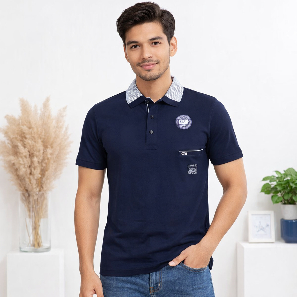 Kaos Krah Lengan Pendek Kombinasi XXL Merk CRS 91