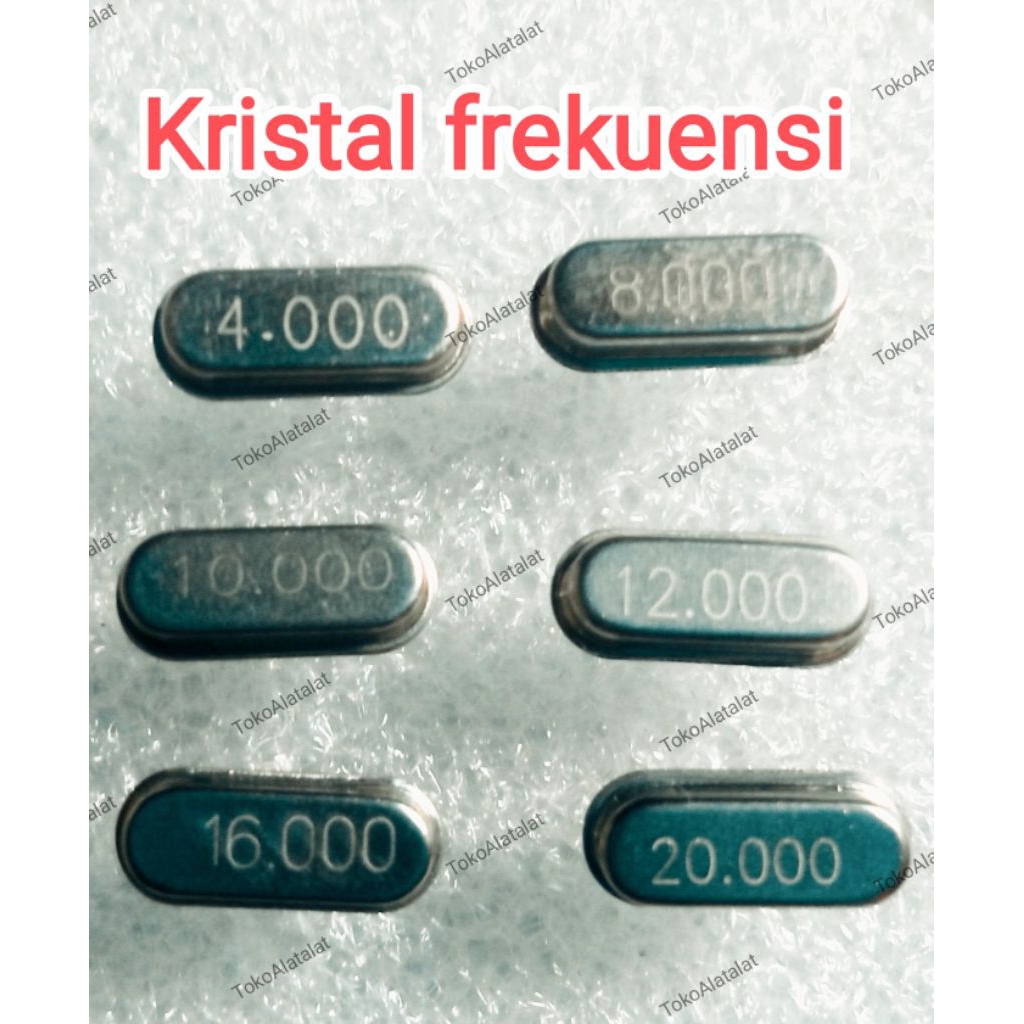 Xtal kristal crystal 4Mhz,8Mhz,10Mhz,12Mhz,16Mhz,20Mhz