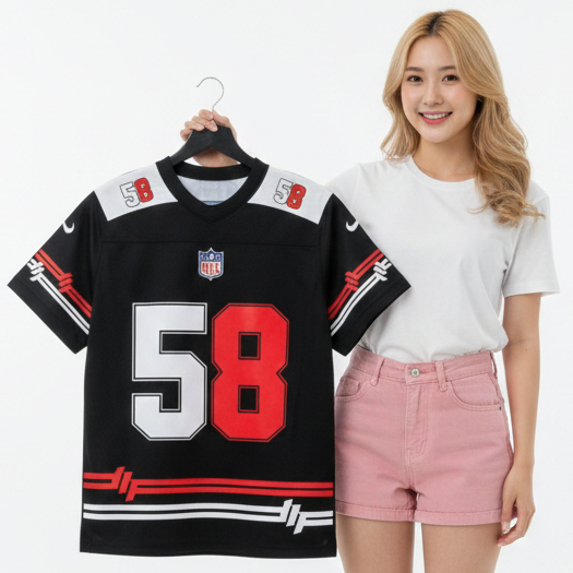 MOC JERSEY Jersey Baseball Cewek Cowok Big Size Jumbo Premium FullPrinting Custom