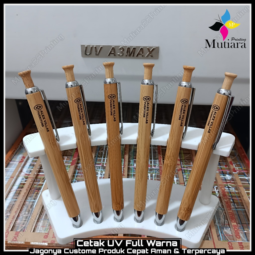 ‎[ PULPEN BAMBU COSTUM PROMOSI ] Ballpoint Bambu Custome - Pulpen Kayu Costum Murah - Cetak Pulpen s