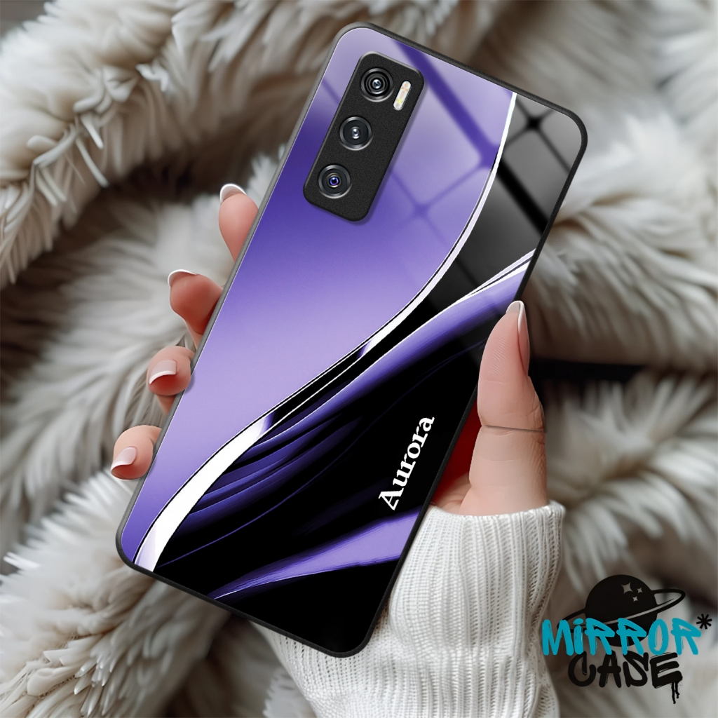 Softcase Untuk VIVO V20 SE Casing VIVO V20 SE V2022 V2023 SoftCase Kaca Glossy Cassing kilau Glass P