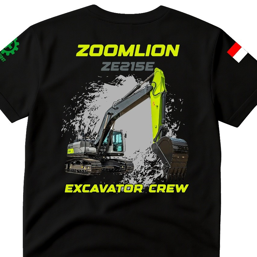 Kaos Pria  Komunitas Exavator Zoomlion Ze215E  Terbaru