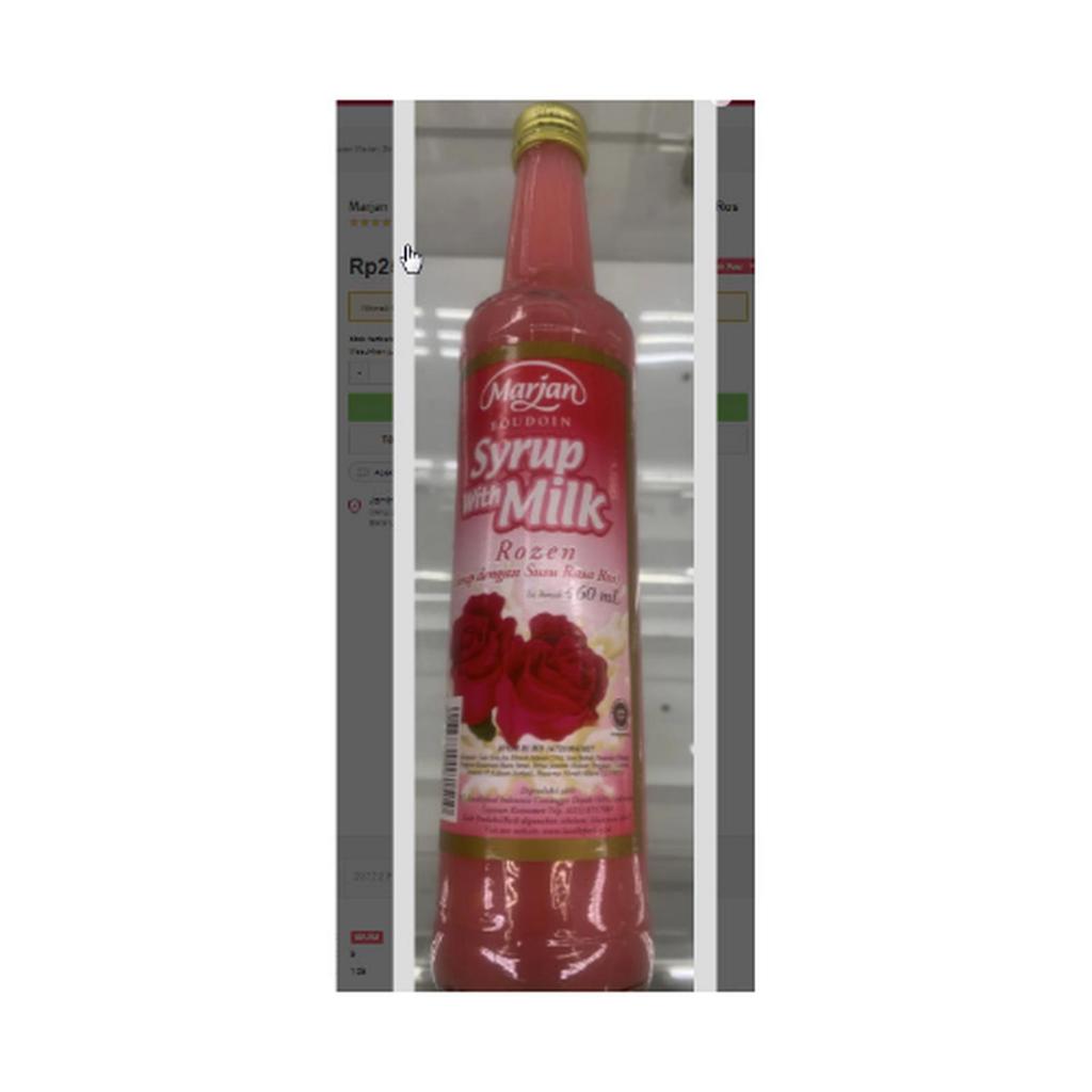 Marjan Syrup With Milk Rozen Marjan Sirup